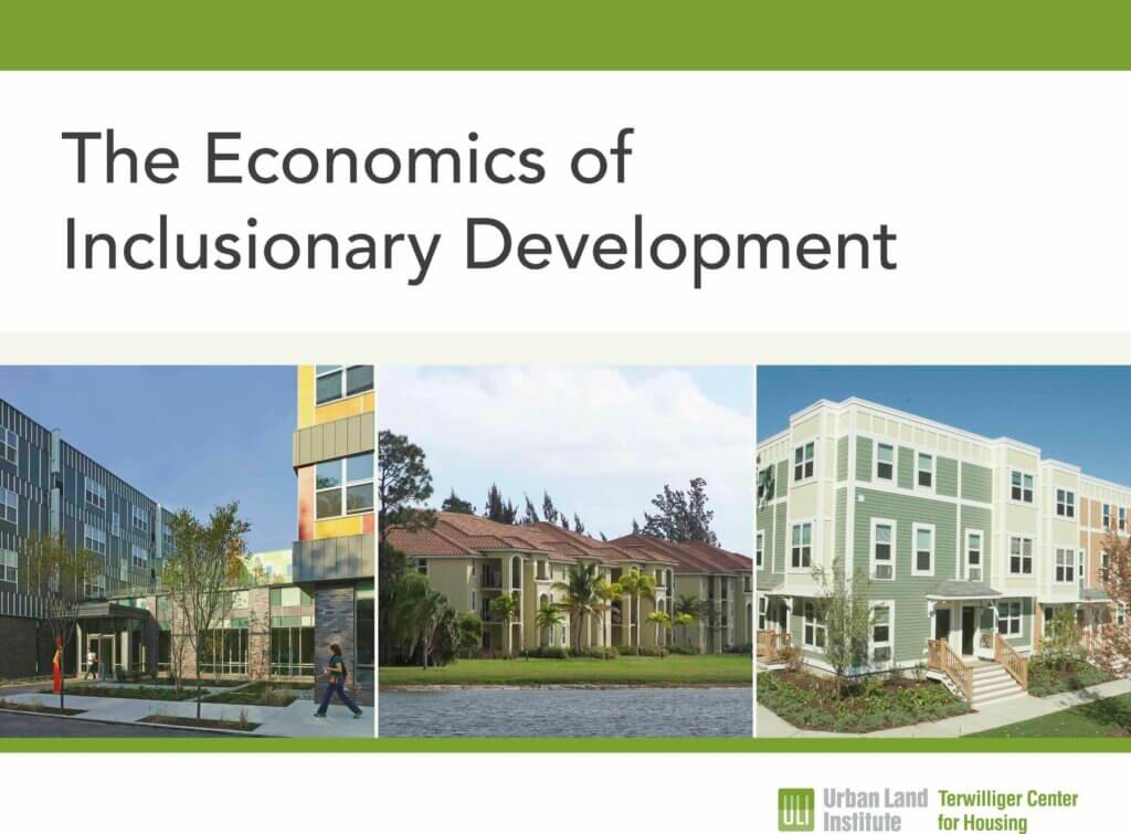 Cover of The Economics of Inclusionary Development report