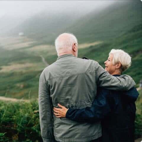Kevin E. Cahill Presents Paper on Retirement Patterns and Inequality at GSA Senior couple looking over foggy field