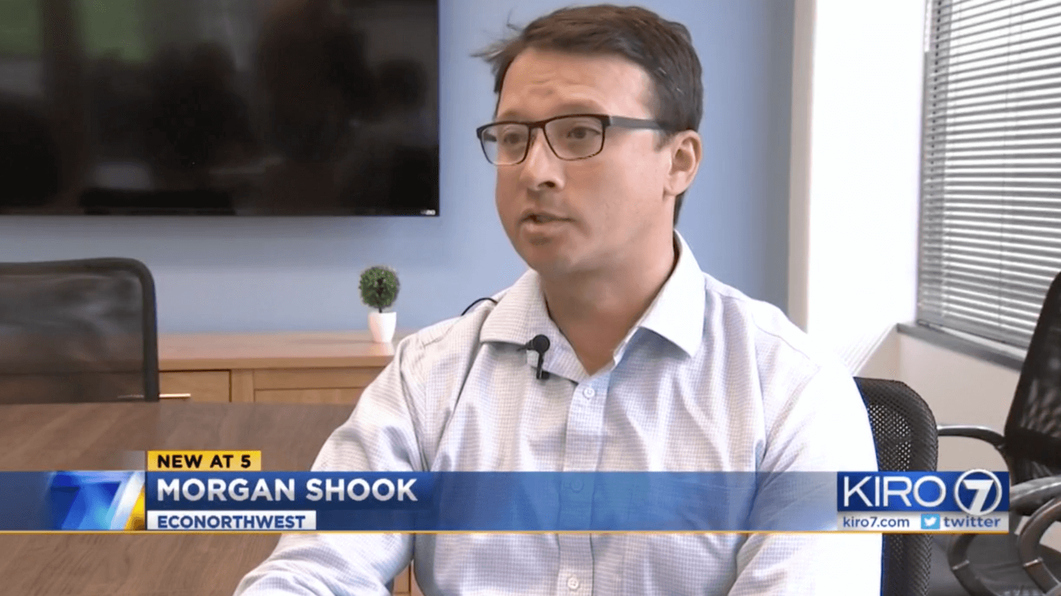Morgan Shook on KIRO TV discussing Employee Head Tax